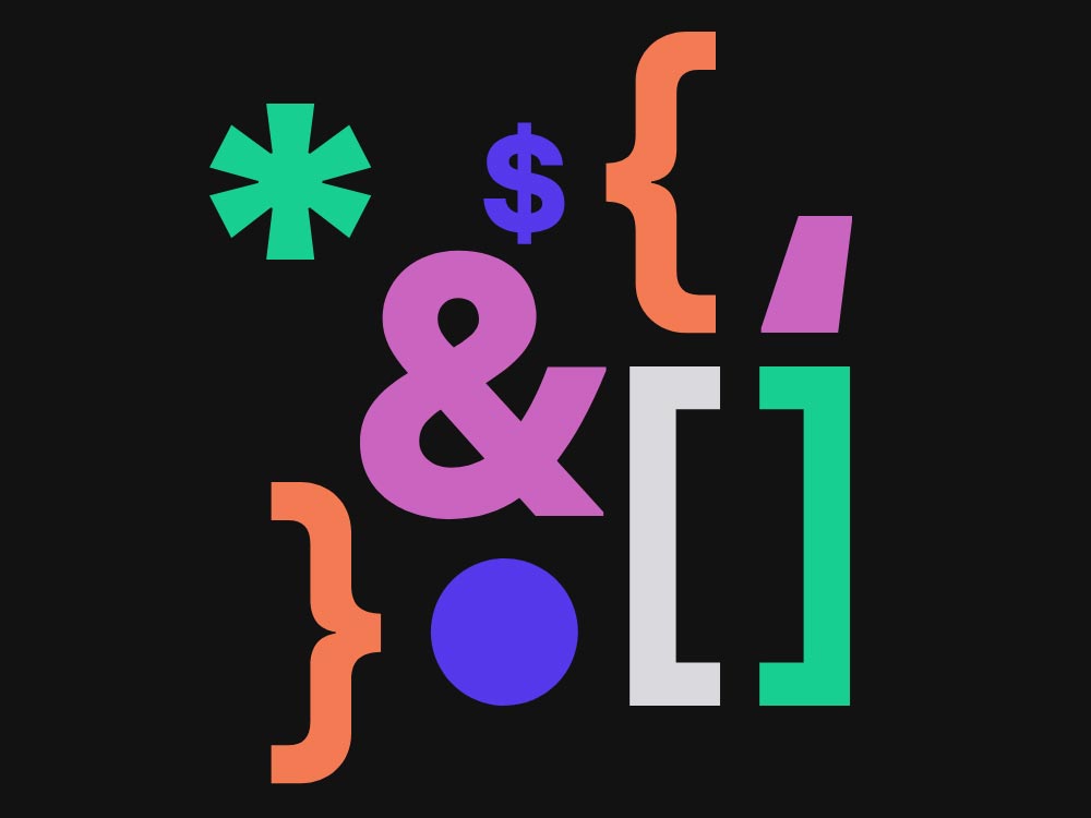 Código y símbolos de programación que representan el desarrollo tecnológico del software